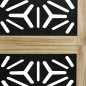 vidaXL Biombo separador 4 paneles madera maciza Paulownia marrón negro vidaXL Biombo separador 4 paneles madera maciza Paulownia marrón negro