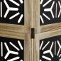 vidaXL Biombo separador 4 paneles madera maciza Paulownia marrón negro vidaXL Biombo separador 4 paneles madera maciza Paulownia marrón negro