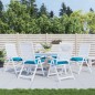 vidaXL Cojines de silla de jardín 6 uds tela Oxford azul 40x40x7 cm vidaXL Cojines de silla de jardín 6 uds tela Oxford azul 40x40x7 cm