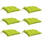 vidaXL Cojines de silla de jardín 6 uds tela Oxford verde 40x40x7 cm vidaXL Cojines de silla de jardín 6 uds tela Oxford verde 40x40x7 cm