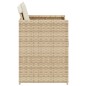 vidaXL Sillas de jardín con cojines 4 uds ratán sintético beige vidaXL Sillas de jardín con cojines 4 uds ratán sintético beige