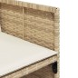 vidaXL Sillas de jardín con cojines 4 uds ratán sintético beige vidaXL Sillas de jardín con cojines 4 uds ratán sintético beige