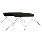 vidaXL Toldo bimini de 2 arcos negro 178x138x96 cm