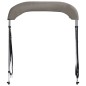 vidaXL Toldo bimini de 2 arcos gris 179x156x93 cm vidaXL Toldo bimini de 2 arcos gris 179x156x93 cm