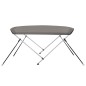 vidaXL Toldo bimini de 2 arcos gris 179x156x93 cm vidaXL Toldo bimini de 2 arcos gris 179x156x93 cm
