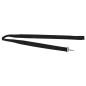 vidaXL Toldo bimini de 3 arcos negro 182x184x136 cm