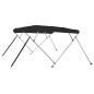vidaXL Toldo bimini de 4 arcos gris 236x228x127 cm vidaXL Toldo bimini de 4 arcos gris 236x228x127 cm