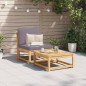 vidaXL Sofá de jardín con cojines madera maciza acacia vidaXL Sofá de jardín con cojines madera maciza acacia