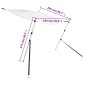 vidaXL Toldo T-Top extensión blanco 174x205x(115-194) cm