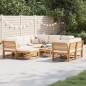 vidaXL Juego muebles jardín 10 pzas con cojines madera maciza acacia vidaXL Juego muebles jardín 10 pzas con cojines madera maciza acacia