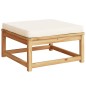 vidaXL Juego muebles jardín 10 pzas con cojines madera maciza acacia vidaXL Juego muebles jardín 10 pzas con cojines madera maciza acacia