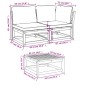 vidaXL Juego de muebles jardín 9 pzas con cojines madera maciza acacia