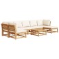 vidaXL Juego de muebles jardín 8 pzas con cojines madera maciza acacia vidaXL Juego de muebles jardín 8 pzas con cojines madera maciza acacia