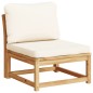 vidaXL Juego de muebles jardín 8 pzas con cojines madera maciza acacia vidaXL Juego de muebles jardín 8 pzas con cojines madera maciza acacia