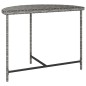 vidaXL Mesa de jardín de ratán sintético gris 100x50x75 cm vidaXL Mesa de jardín de ratán sintético gris 100x50x75 cm