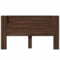 vidaXL Cabecero de cama con LED marrón roble 180x16,5x103,5 cm