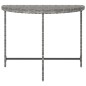 vidaXL Mesa de jardín de ratán sintético gris 100x50x75 cm vidaXL Mesa de jardín de ratán sintético gris 100x50x75 cm