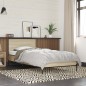 vidaXL Estructura cama madera ingeniería metal roble Sonoma 100x200 cm vidaXL Estructura cama madera ingeniería metal roble Sonoma 100x200 cm