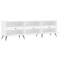 vidaXL Mueble de TV madera contrachapada blanco 150x30x44,5 cm vidaXL Mueble de TV madera contrachapada blanco 150x30x44,5 cm