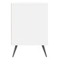 vidaXL Mueble de TV madera contrachapada blanco 150x30x44,5 cm vidaXL Mueble de TV madera contrachapada blanco 150x30x44,5 cm