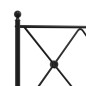 vidaXL Estructura de cama cabecero y estribo metal negro 183x213 cm