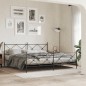 vidaXL Estructura de cama cabecero y estribo metal negro 200x200 cm vidaXL Estructura de cama cabecero y estribo metal negro 200x200 cm