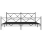 vidaXL Estructura de cama cabecero y estribo metal negro 200x200 cm vidaXL Estructura de cama cabecero y estribo metal negro 200x200 cm