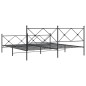 vidaXL Estructura de cama cabecero y estribo metal negro 200x200 cm vidaXL Estructura de cama cabecero y estribo metal negro 200x200 cm