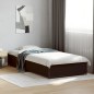 vidaXL Estructura de cama madera de ingeniería y metal negra 90x190 cm vidaXL Estructura de cama madera de ingeniería y metal negra 90x190 cm