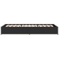vidaXL Estructura de cama madera de ingeniería y metal negra 90x190 cm vidaXL Estructura de cama madera de ingeniería y metal negra 90x190 cm