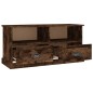 vidaXL Mueble para TV madera contrachapada roble ahumado 93x35,5x45 cm vidaXL Mueble para TV madera contrachapada roble ahumado 93x35,5x45 cm