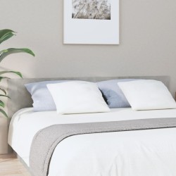 vidaXL Cabecero de cama madera contrachapada gris 200x1,5x80 cm