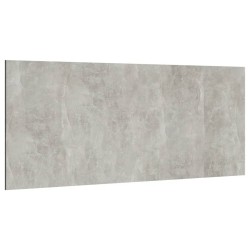 vidaXL Cabecero de cama madera contrachapada gris 200x1,5x80 cm