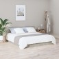 vidaXL Cabecero de cama madera contrachapada gris 200x1,5x80 cm