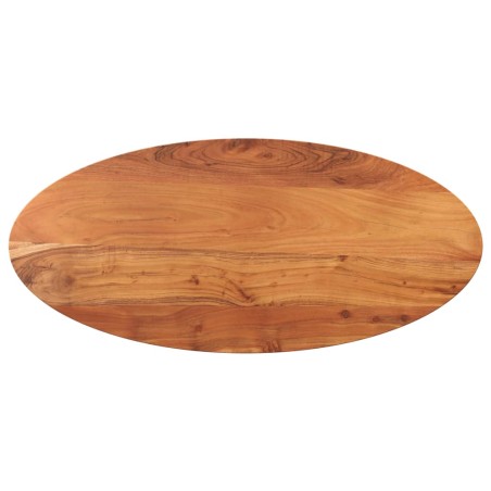 vidaXL Tablero de mesa ovalado madera maciza de acacia 140x50x3,8 cm