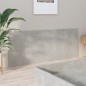 vidaXL Cabecero de cama madera contrachapada gris 200x1,5x80 cm