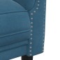vidaXL Juego de sofás 2 piezas terciopelo azul vidaXL Juego de sofás 2 piezas terciopelo azul