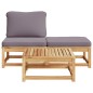 vidaXL Set de muebles para jardín 3 piezas con cojines madera acacia vidaXL Set de muebles para jardín 3 piezas con cojines madera acacia