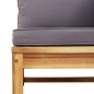 vidaXL Set de muebles para jardín 3 piezas con cojines madera acacia vidaXL Set de muebles para jardín 3 piezas con cojines madera acacia