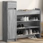 vidaXL Zapatero madera de ingeniería gris Sonoma 100,5x28x100 cm vidaXL Zapatero madera de ingeniería gris Sonoma 100,5x28x100 cm