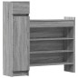 vidaXL Zapatero madera de ingeniería gris Sonoma 100,5x28x100 cm vidaXL Zapatero madera de ingeniería gris Sonoma 100,5x28x100 cm