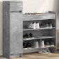 vidaXL Zapatero madera de ingeniería gris hormigón 100,5x28x100 cm vidaXL Zapatero madera de ingeniería gris hormigón 100,5x28x100 cm