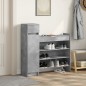 vidaXL Zapatero madera de ingeniería gris hormigón 100,5x28x100 cm vidaXL Zapatero madera de ingeniería gris hormigón 100,5x28x100 cm