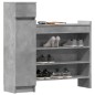 vidaXL Zapatero madera de ingeniería gris hormigón 100,5x28x100 cm vidaXL Zapatero madera de ingeniería gris hormigón 100,5x28x100 cm