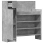 vidaXL Zapatero madera de ingeniería gris hormigón 100,5x28x100 cm vidaXL Zapatero madera de ingeniería gris hormigón 100,5x28x100 cm