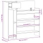 vidaXL Zapatero madera de ingeniería gris hormigón 100,5x28x100 cm vidaXL Zapatero madera de ingeniería gris hormigón 100,5x28x100 cm