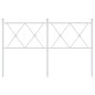 vidaXL Cabecero de metal blanco 140 cm