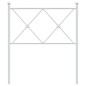 vidaXL Cabecero de metal blanco 80 cm vidaXL Cabecero de metal blanco 80 cm