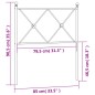 vidaXL Cabecero de metal blanco 80 cm vidaXL Cabecero de metal blanco 80 cm