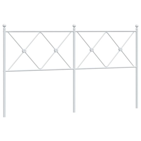 vidaXL Cabecero de metal blanco 160 cm